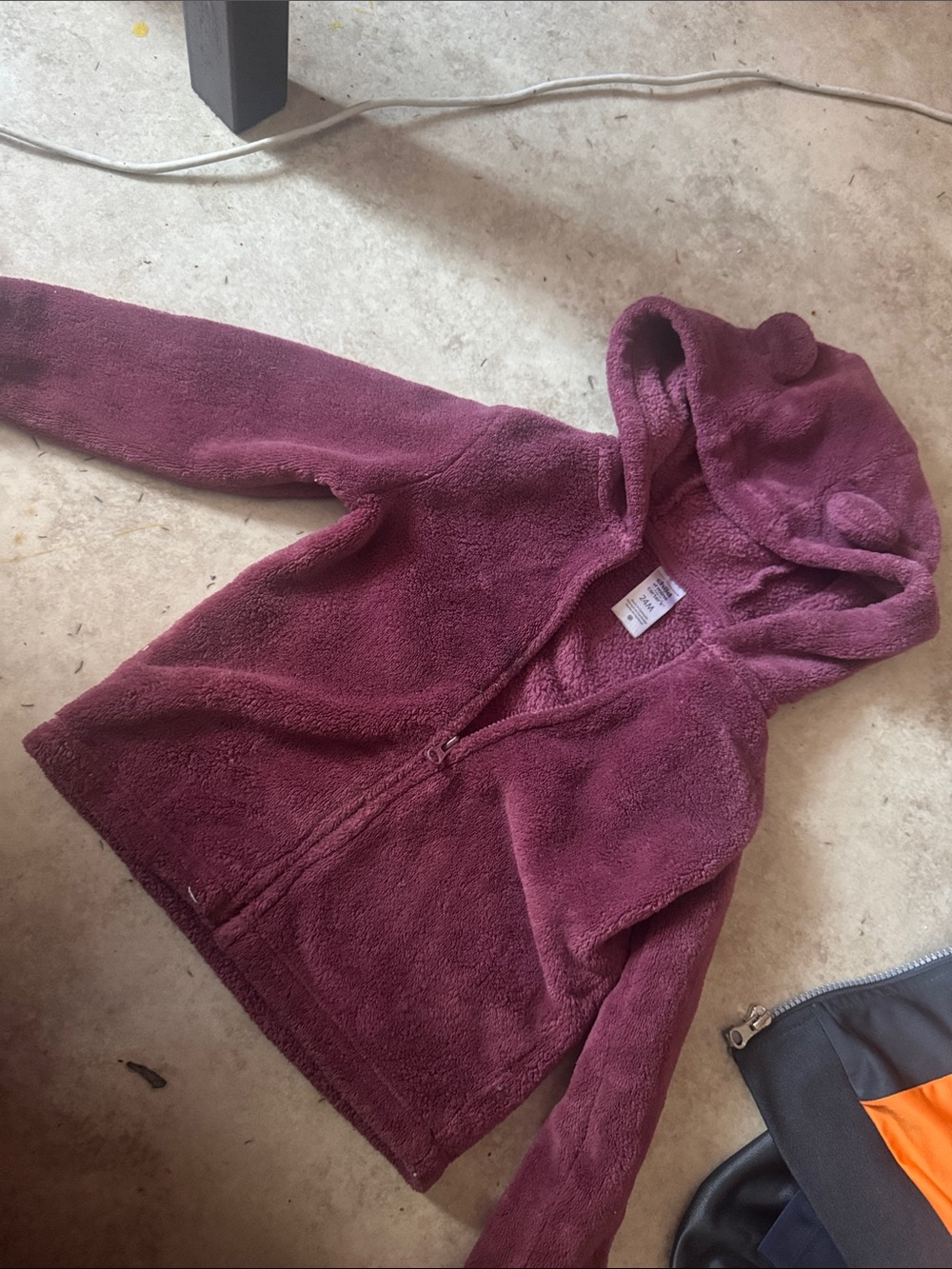 Carter's Plum Plush Hooded Zip Jacket